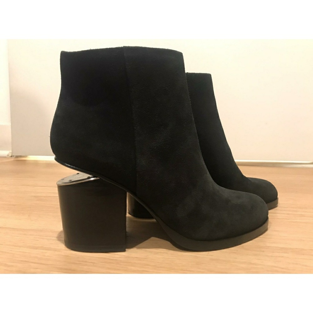 Alexander Wang Black Suede Gabi Ankle Boots